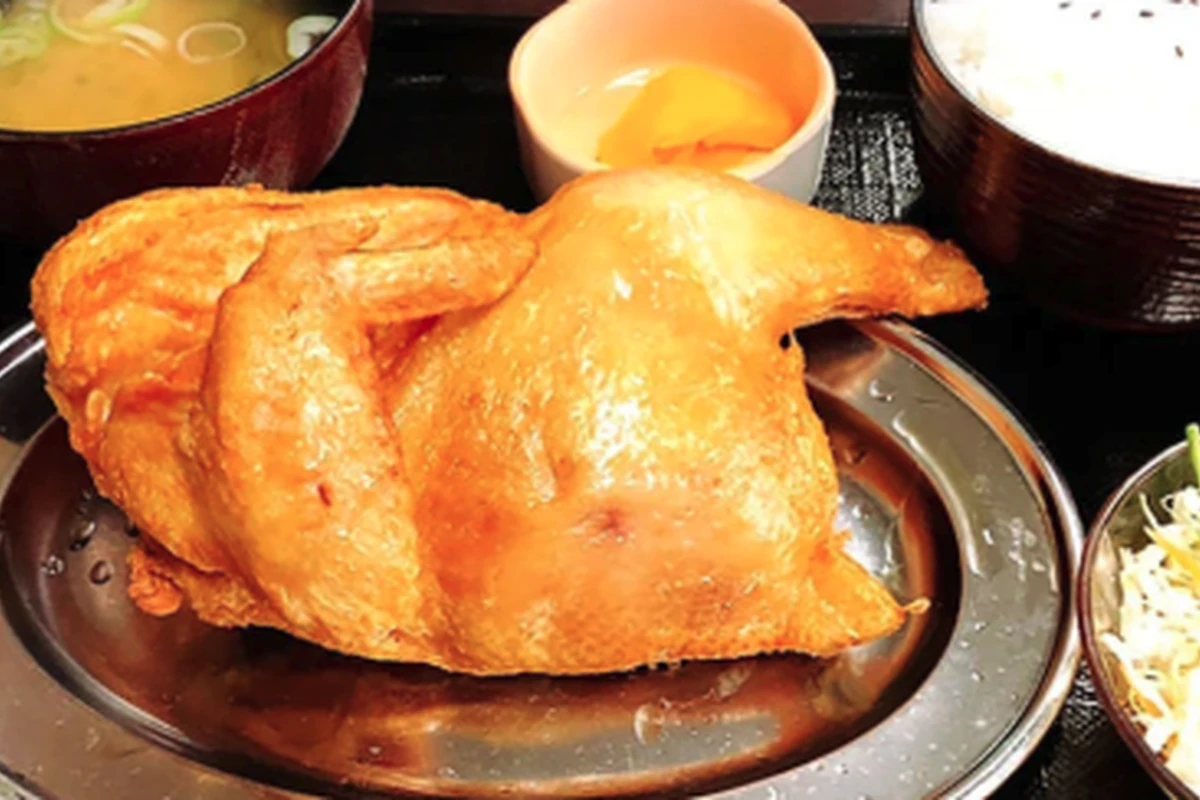 なるとの若鶏半身揚げ定食